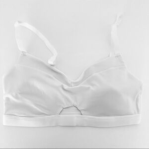 Women’s White Gymshark balcony peekaboo bra